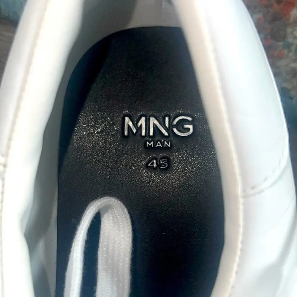 MNG Mango size 45 white man fashion sneaker shoes